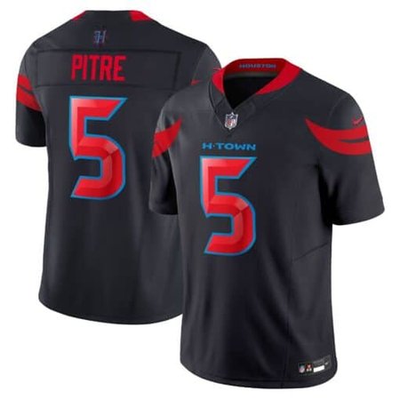 Men's Jalen Pitre Navy Blue Houston Texans #5 Vapor F.U.S.E. Limited Jersey